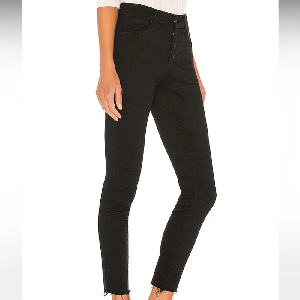 PLUS Mother NWT The Pixie Ankle Fray in Not Guilty Color Button Fly Raw Hem Jean